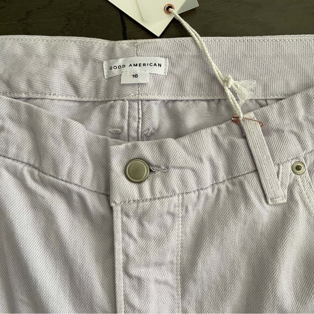 - Good American lavender straight leg jeans - Picture 3 of 5